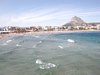 Enjoying the sand and sea